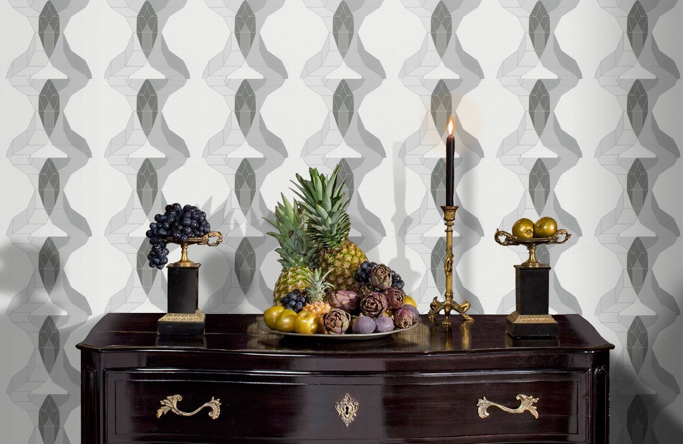 Обои 95650-2 фото в интерьере гостиной