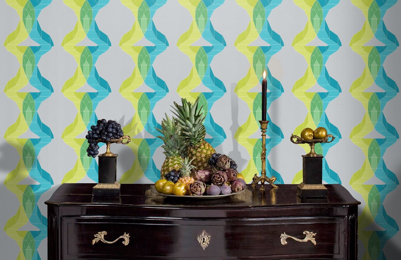 Обои 95650-3 фото в интерьере гостиной