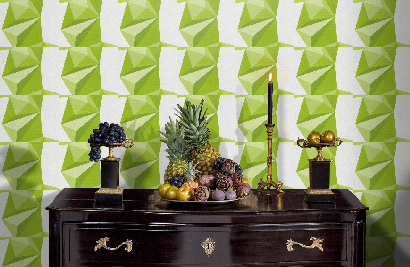 Обои 95654-1 фото в интерьере гостиной