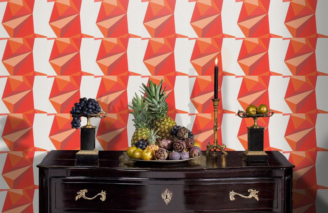 Обои 95654-2 фото в интерьере гостиной