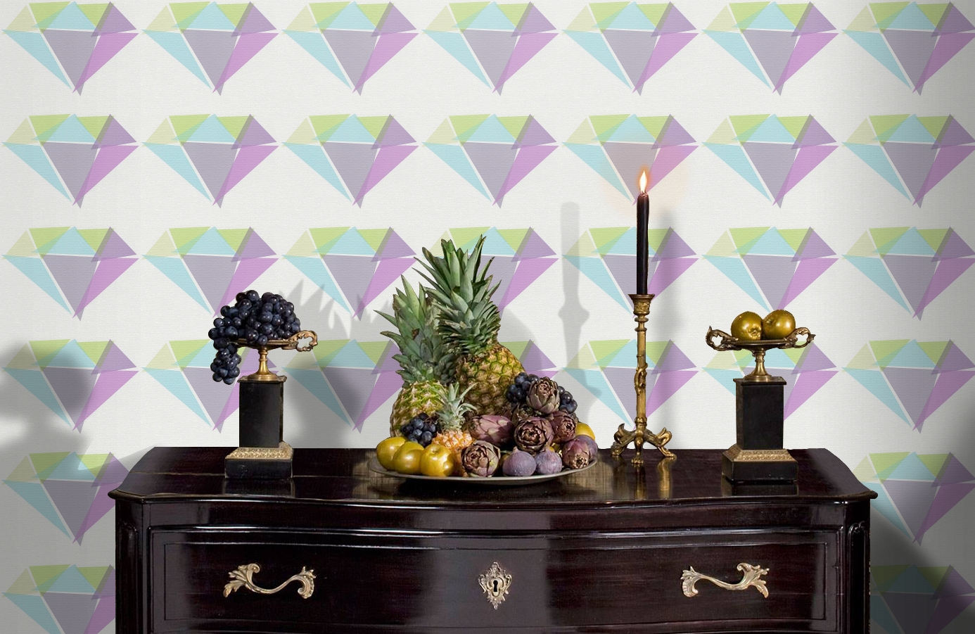 Обои 95656-1 фото в интерьере гостиной