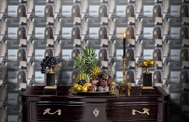 Обои 95850-1 фото в интерьере гостиной превью