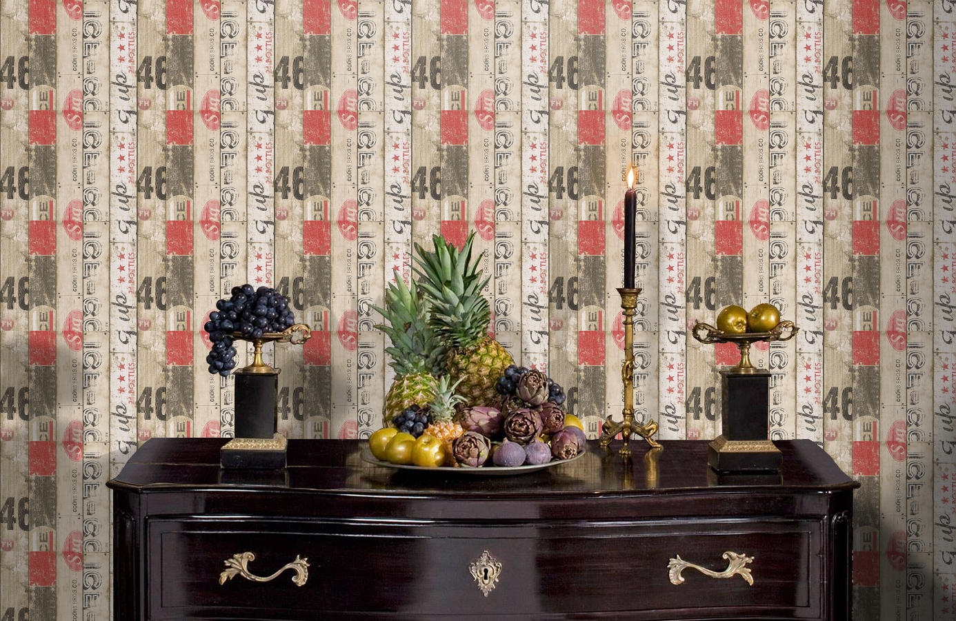 Обои 95950-1 фото в интерьере гостиной