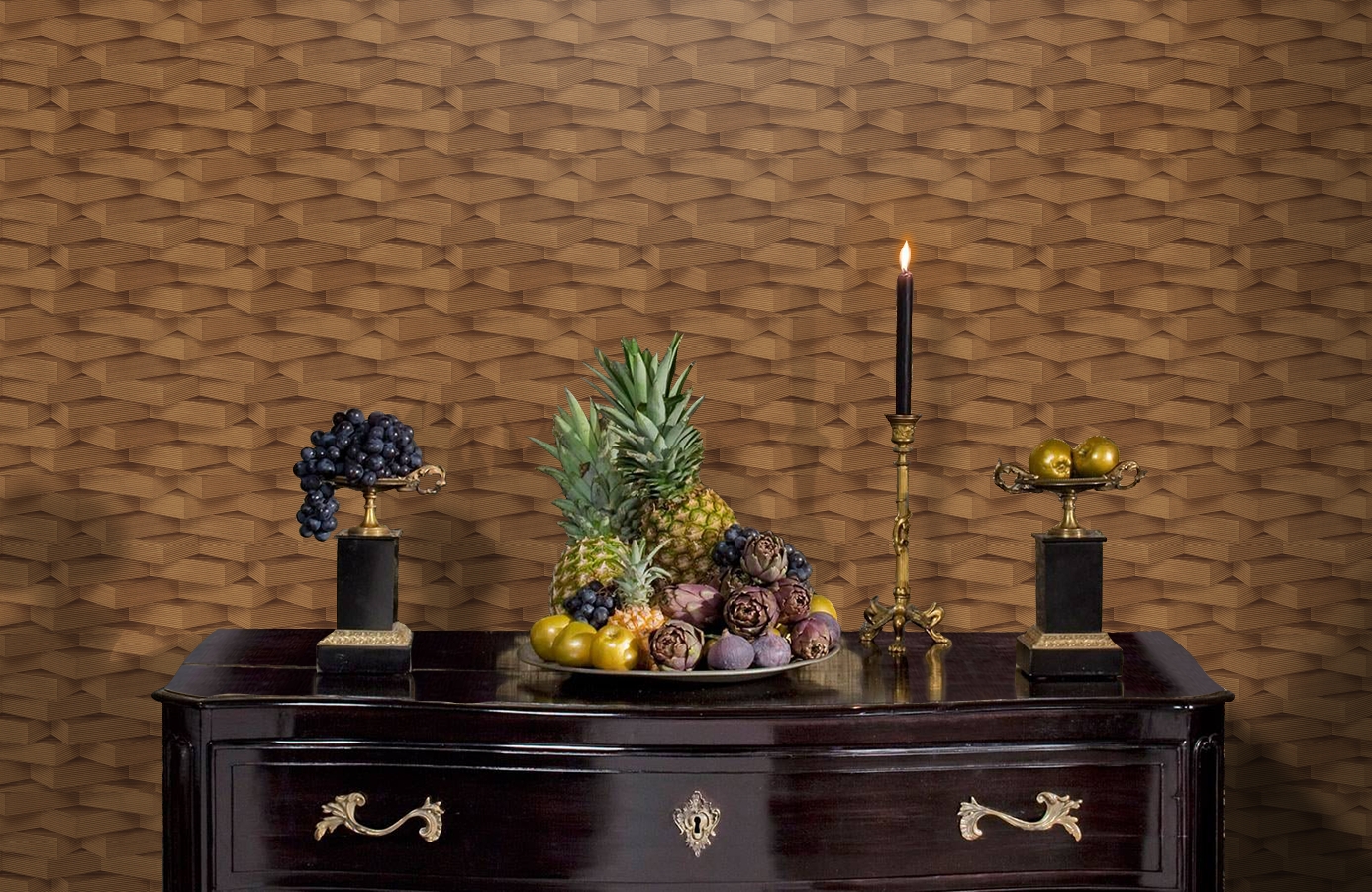 Обои 96000-2 фото в интерьере гостиной