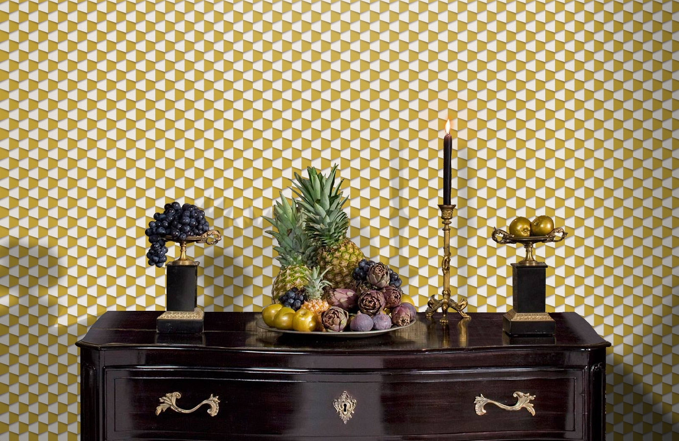 Обои 96018-1 фото в интерьере гостиной