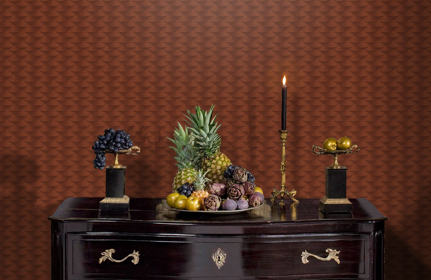 Обои 96019-3 фото в интерьере гостиной