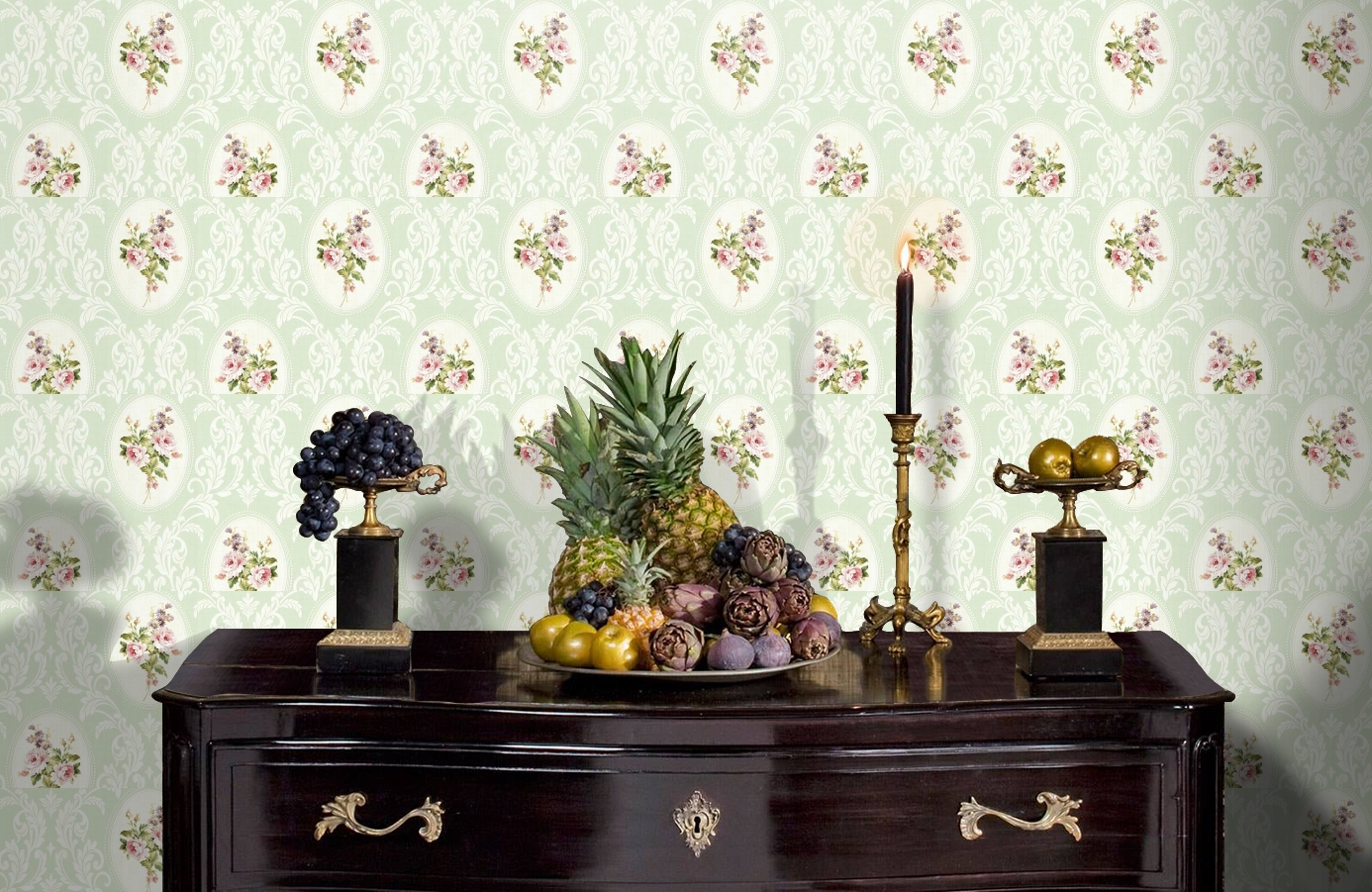 Обои DL20304 фото в интерьере гостиной