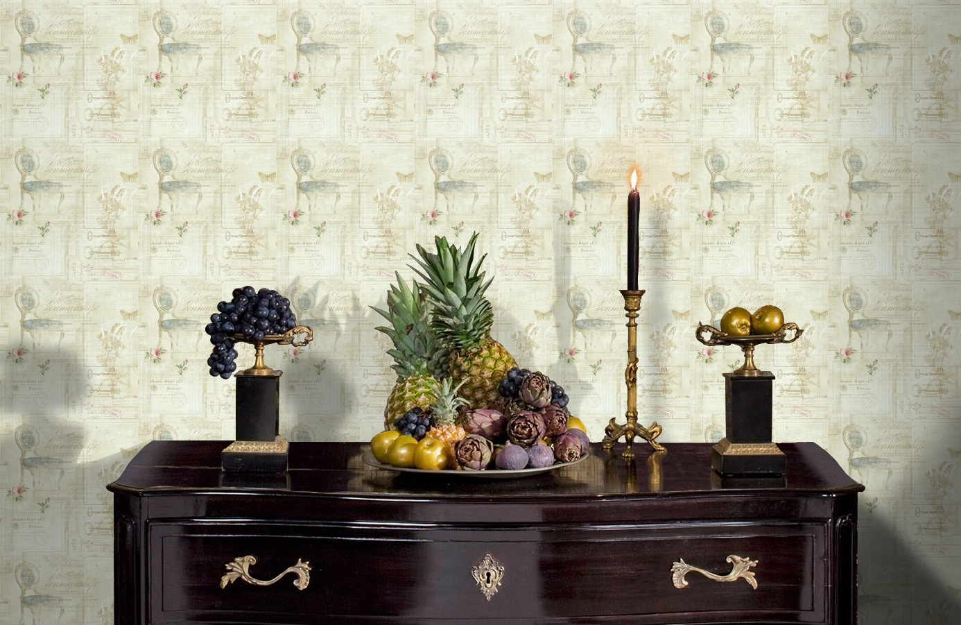 Обои DL20712 фото в интерьере гостиной