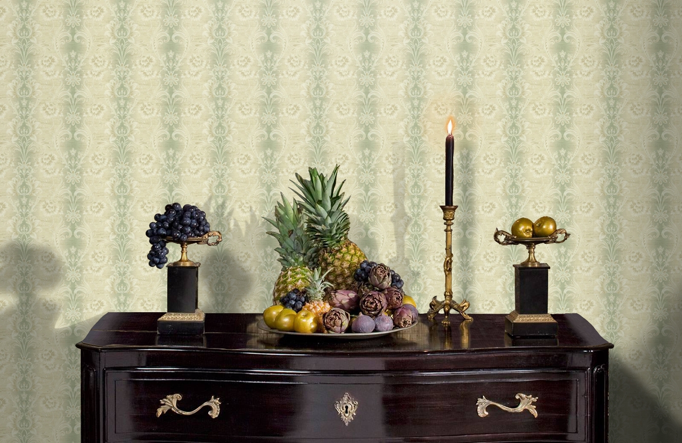 Обои DL21002 фото в интерьере гостиной