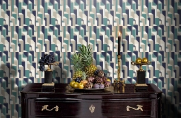 Обои KTM1330 фото в интерьере гостиной превью