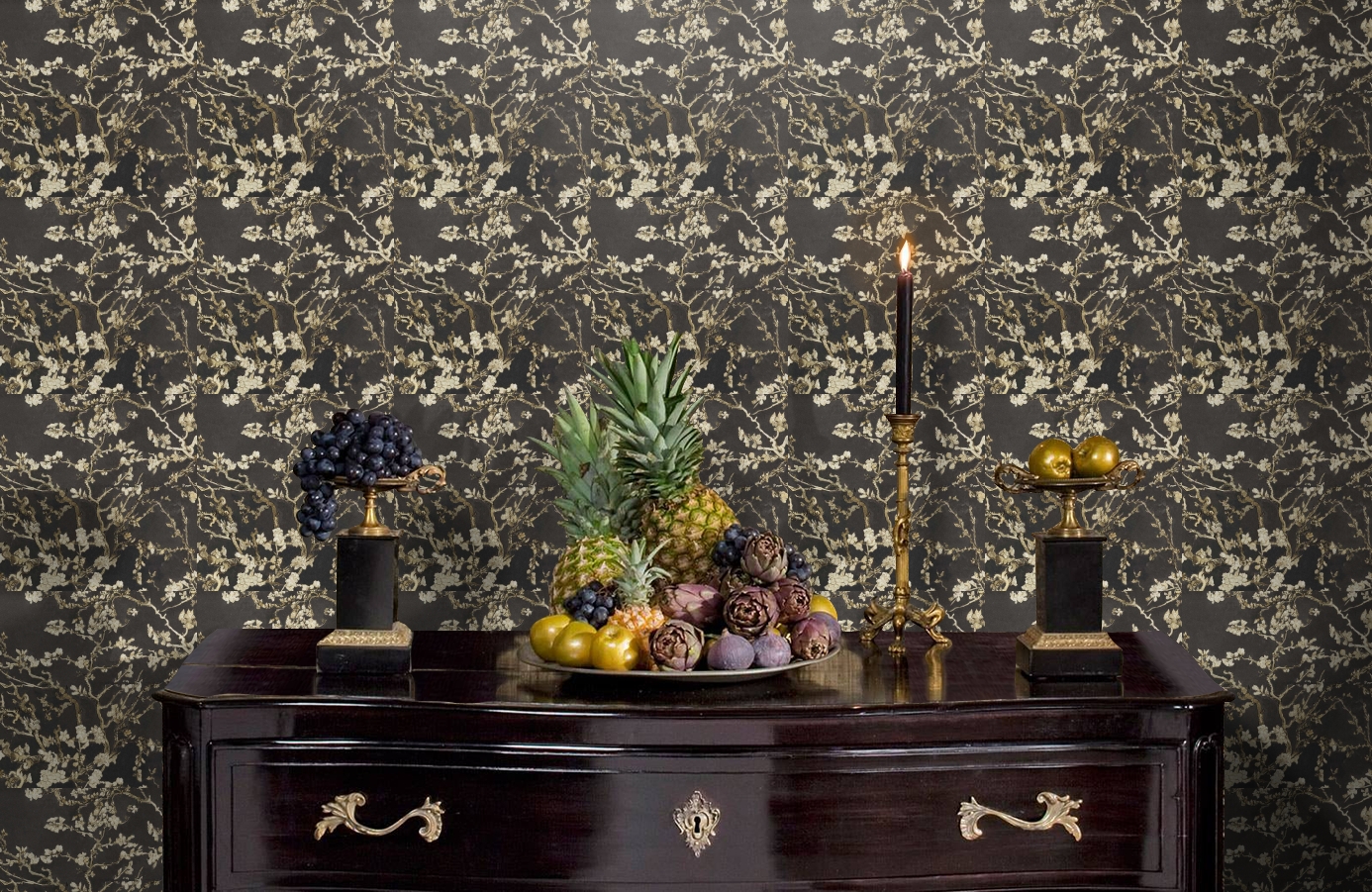 Обои 17145 фото в интерьере гостиной Обои 17145 фото в интерьере гостиной