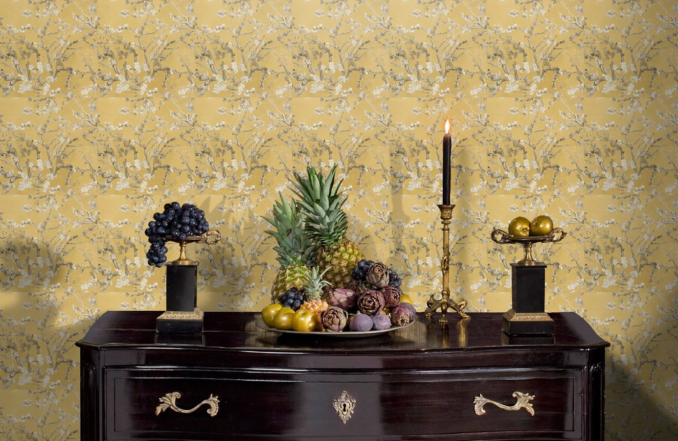 Обои 17146 фото в интерьере гостиной