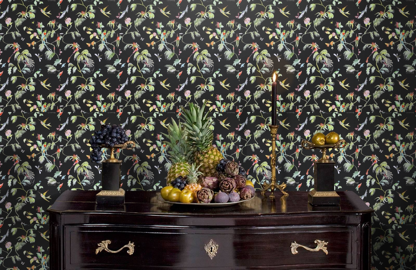 Обои 17712 фото в интерьере гостиной