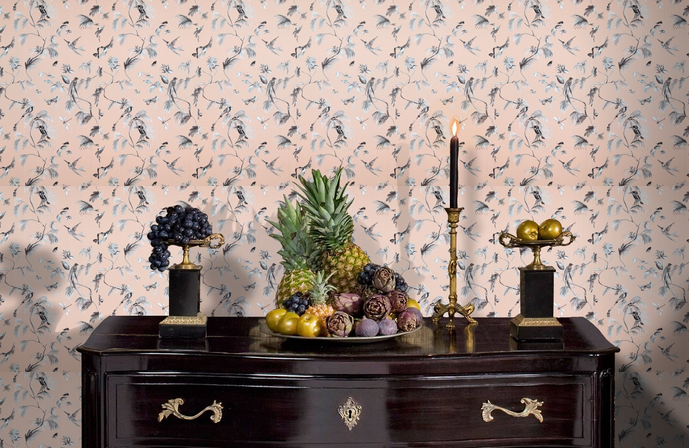 Обои 17713 фото в интерьере гостиной