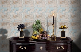 Обои 18392 фото в интерьере гостиной превью