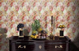 Обои 218221 фото в интерьере гостиной превью