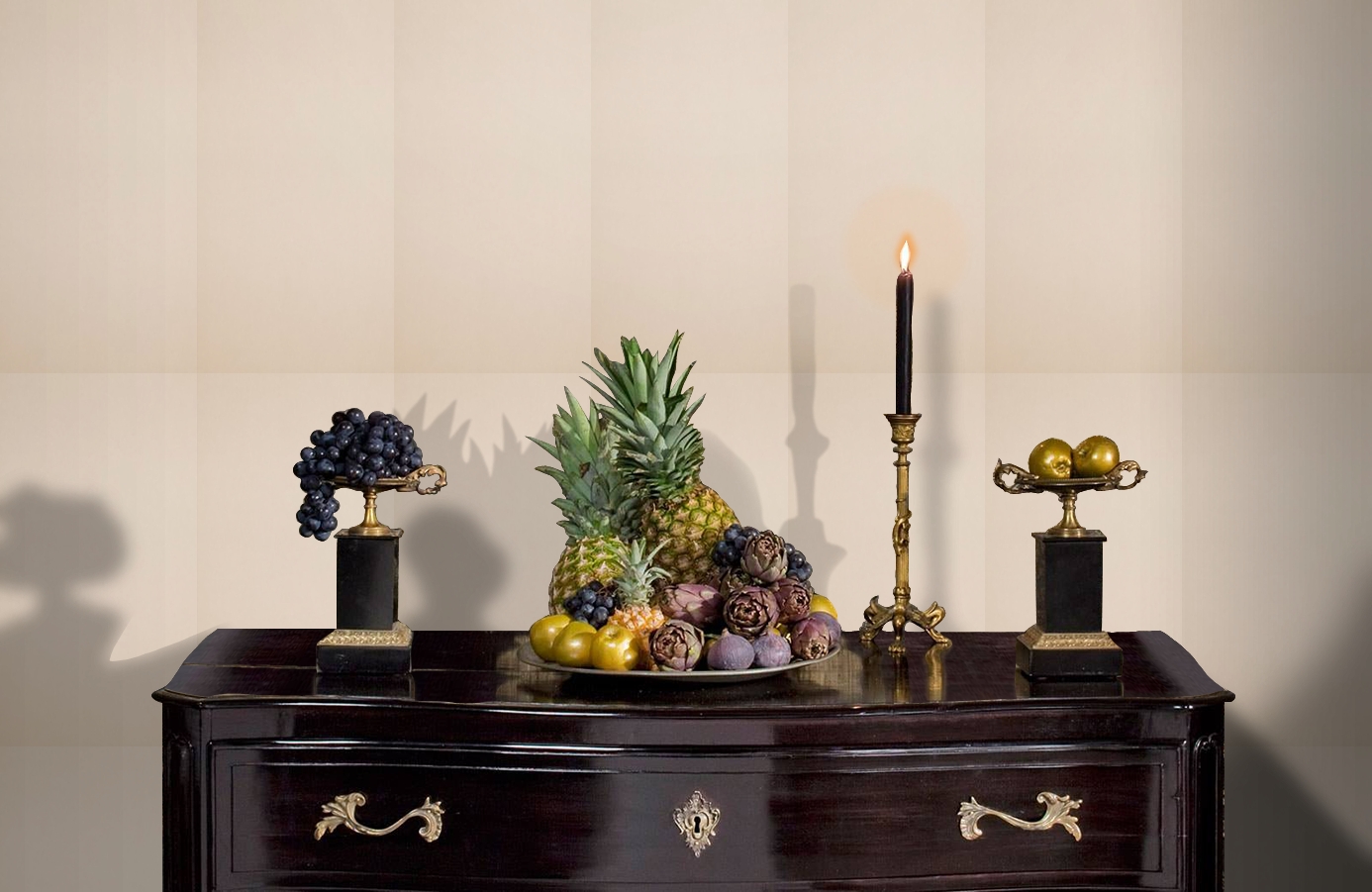 Обои 218285 фото в интерьере гостиной