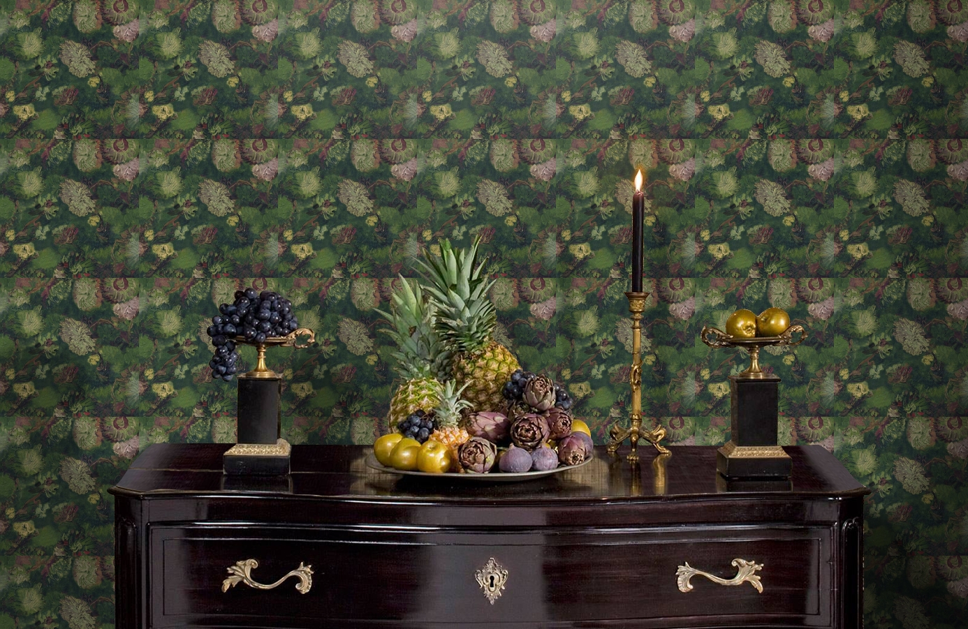 Обои 220001 фото в интерьере гостиной