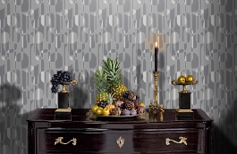 Обои 220224 фото в интерьере гостиной превью