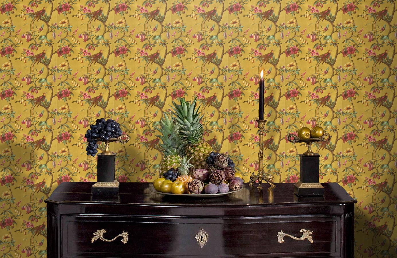 Обои 220444 фото в интерьере гостиной Обои 220444 фото в интерьере гостиной