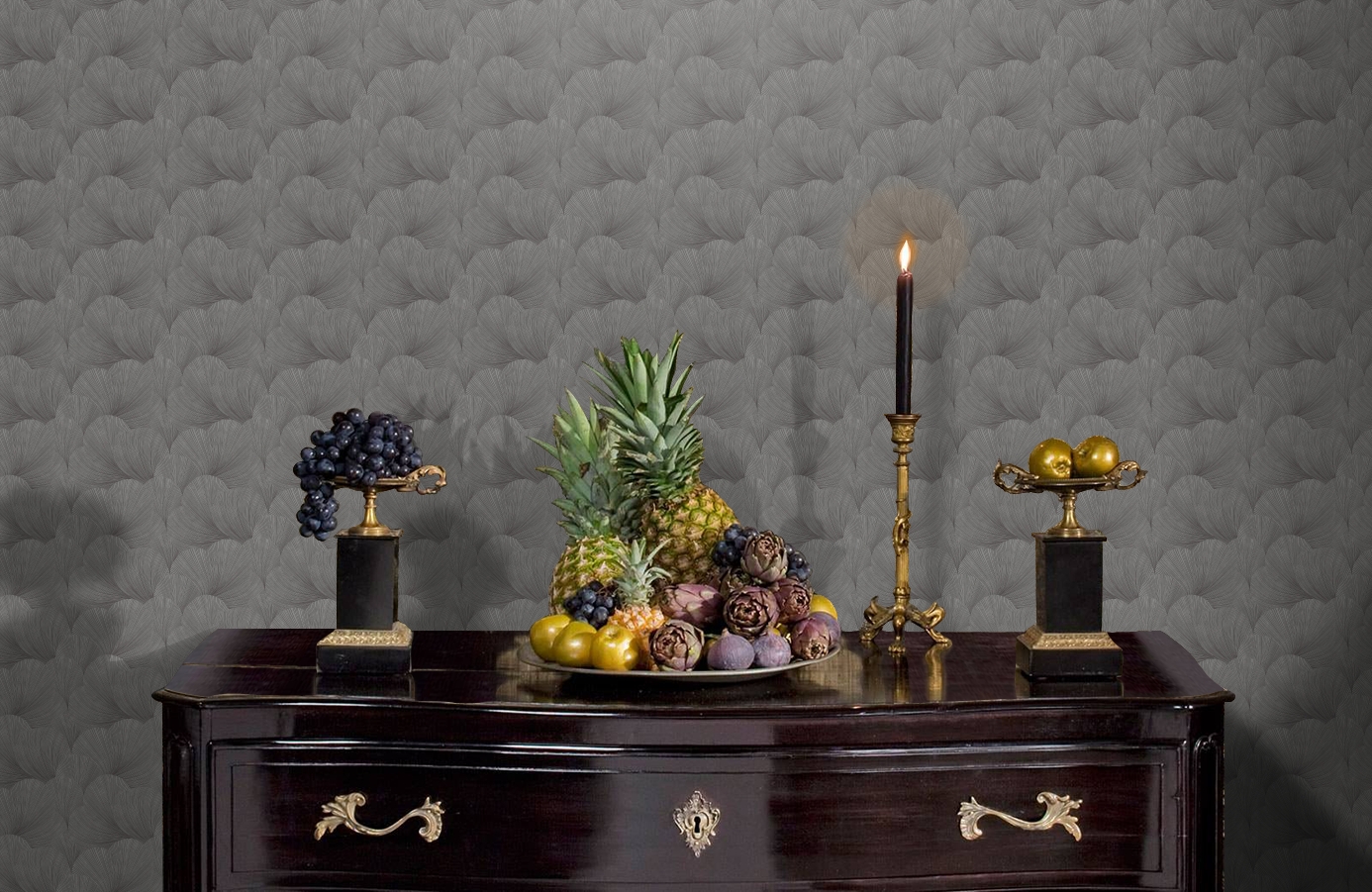 Обои 7262 фото в интерьере гостиной