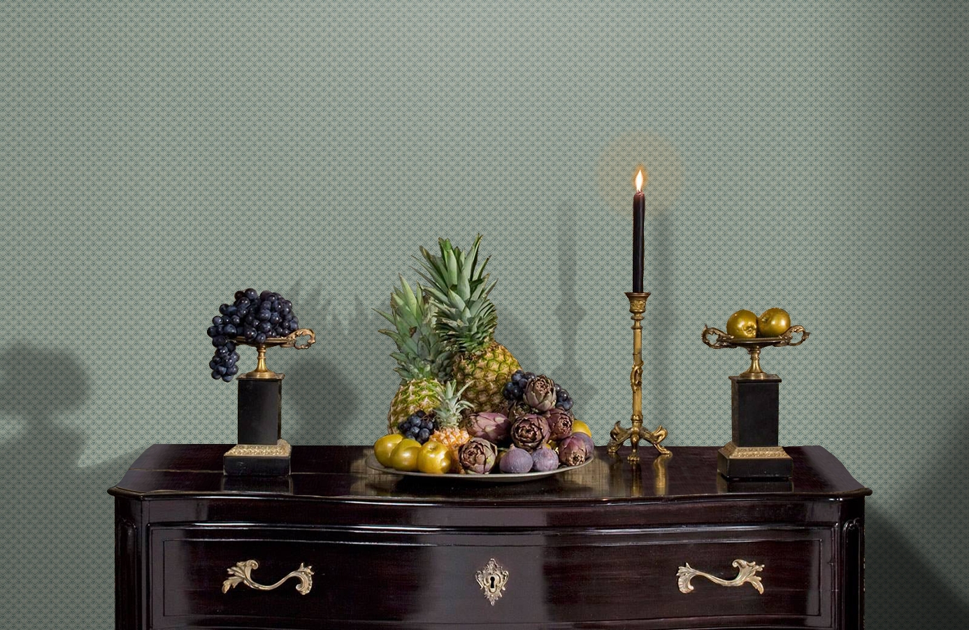 Обои 7276 фото в интерьере гостиной