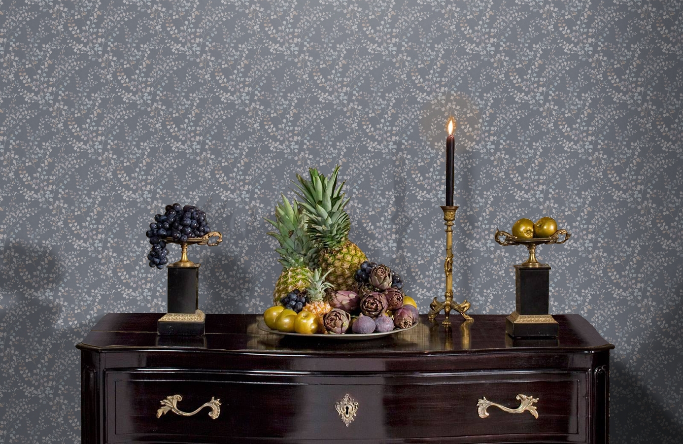 Обои 7287 фото в интерьере гостиной