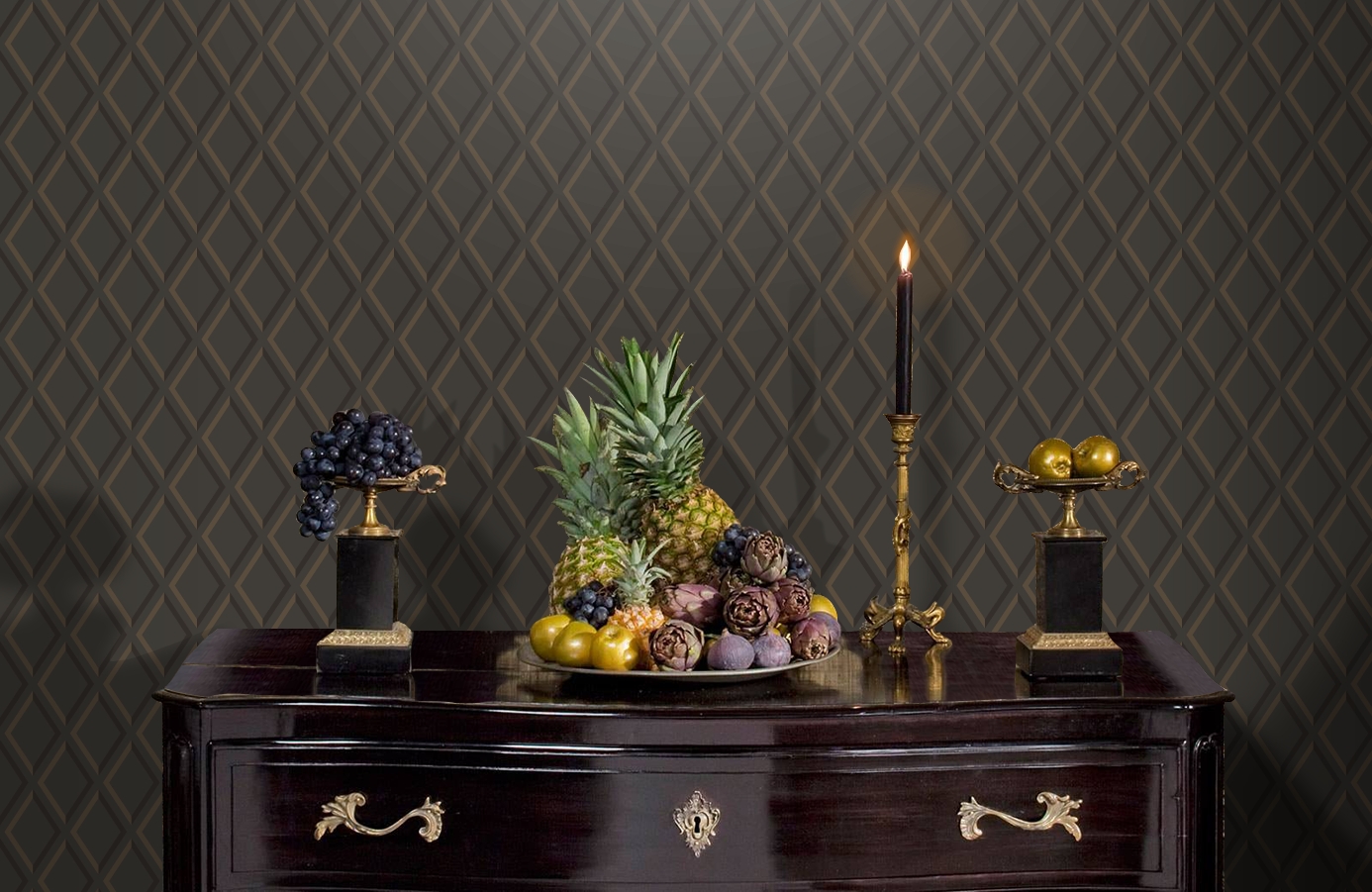 Обои 95/11062 фото в интерьере гостиной