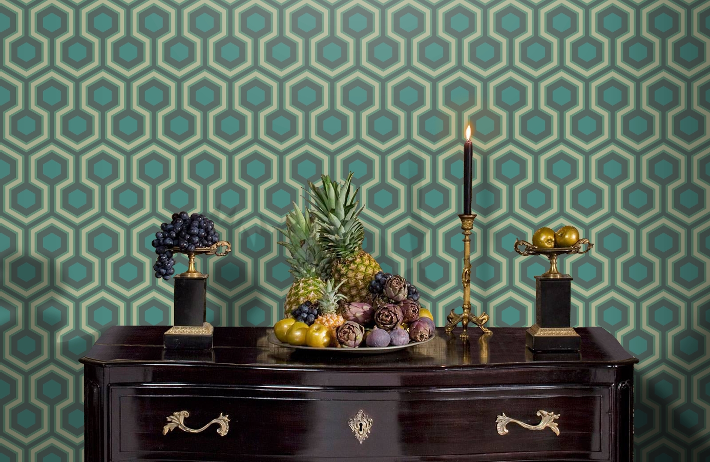 Обои 95/6034 фото в интерьере гостиной