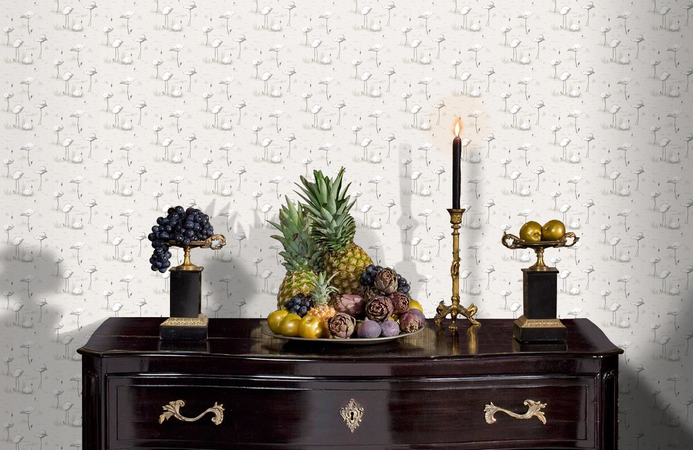 Обои 95/8046 фото в интерьере гостиной