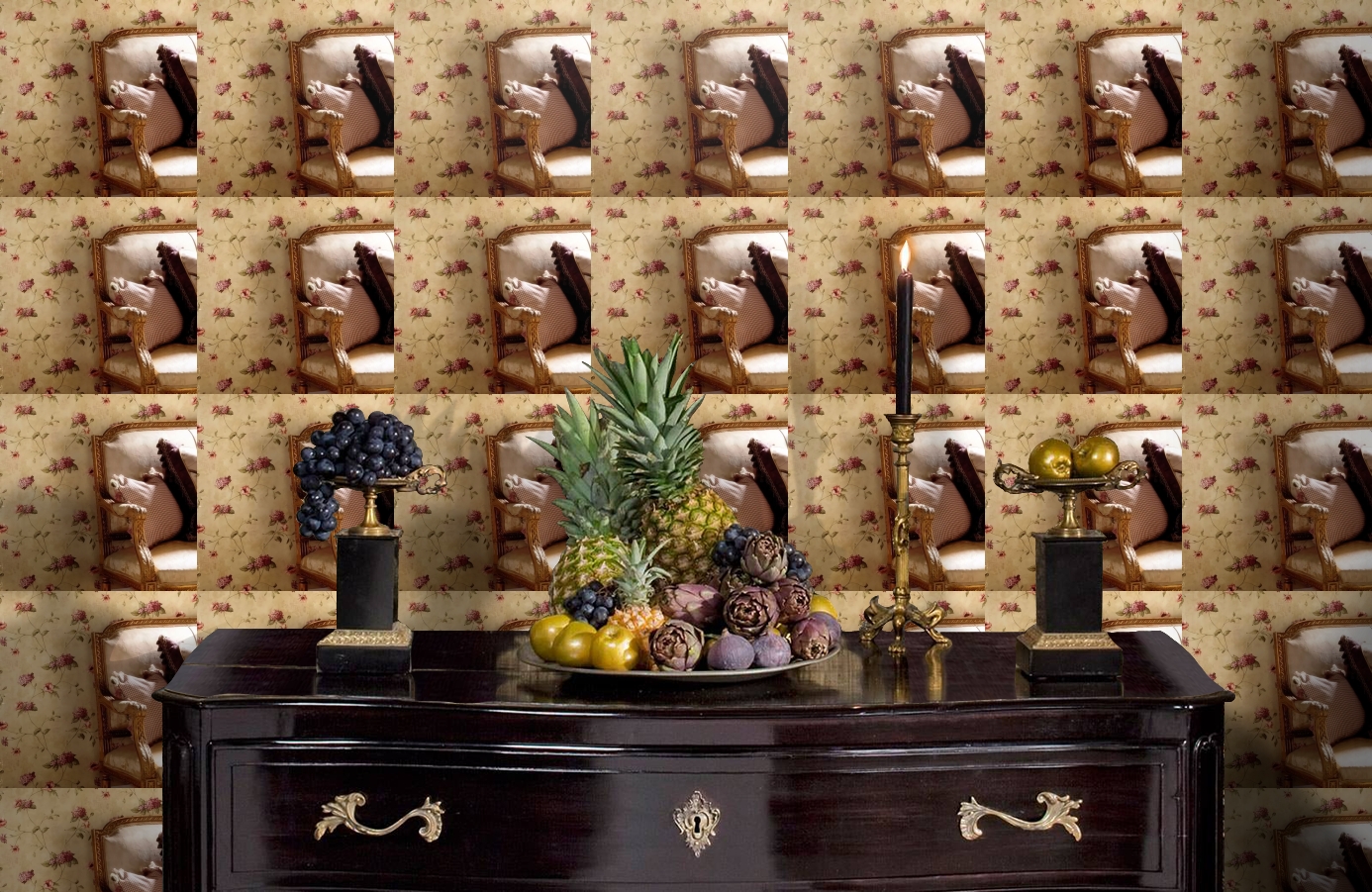 Обои 97012 фото в интерьере гостиной