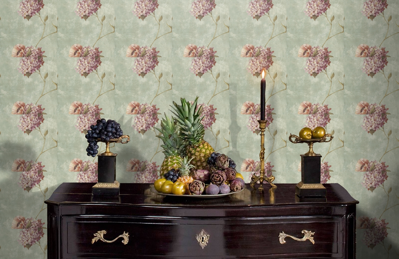 Обои 97017 фото в интерьере гостиной