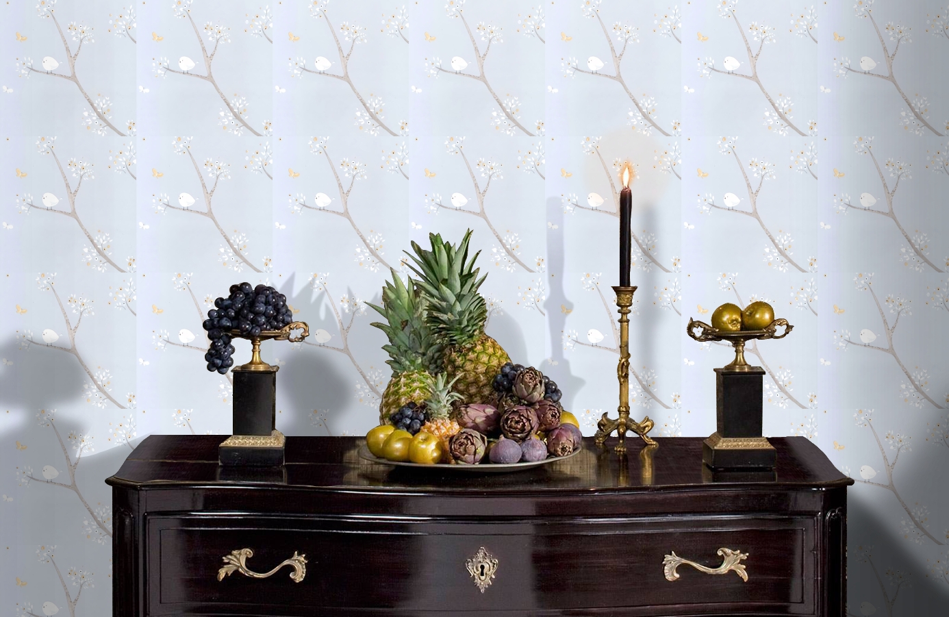 Обои MLW29836127 фото в интерьере гостиной