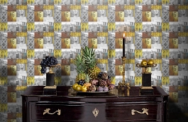 Обои WU20645 фото в интерьере гостиной превью