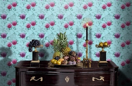 Обои 128020 фото в интерьере гостиной превью