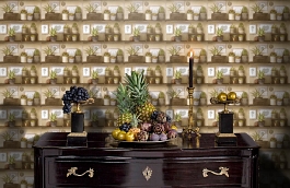 Обои 2016-05 фото в интерьере гостиной превью