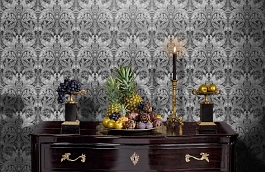 Обои 6089 фото в интерьере гостиной превью