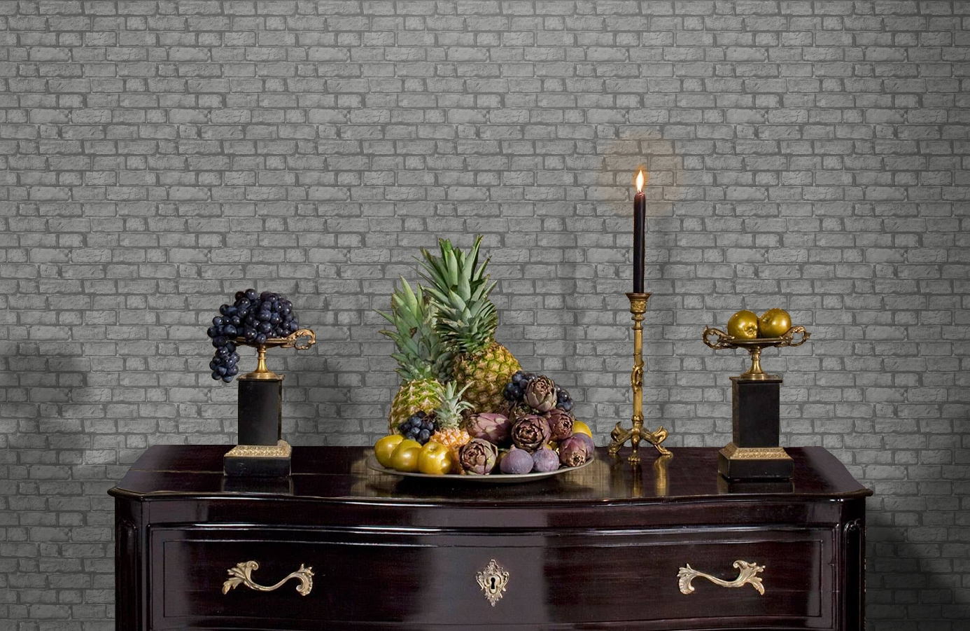 Обои 7033 фото в интерьере гостиной