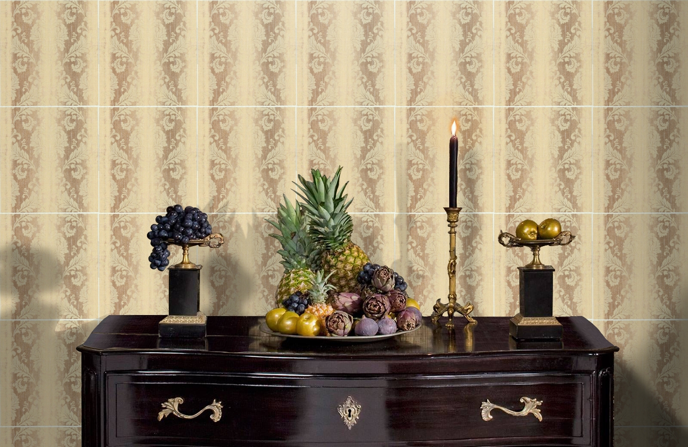 Обои FD812404 фото в интерьере гостиной