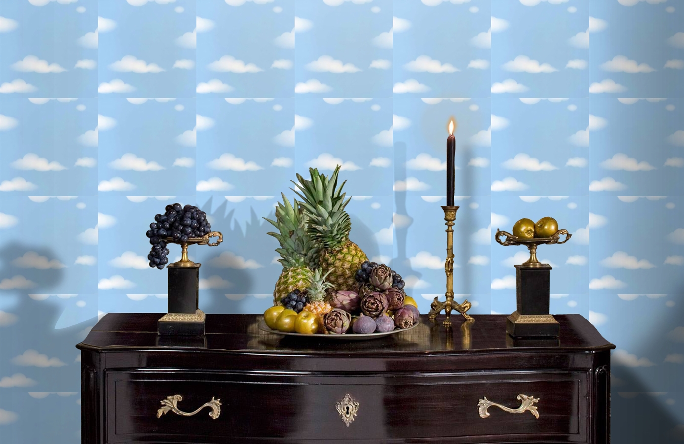 Обои DL21136 фото в интерьере гостиной