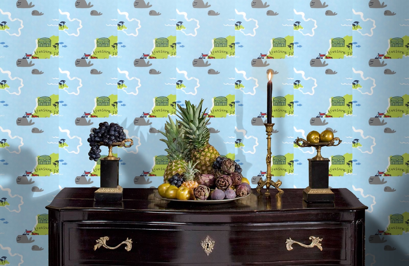 Обои DL21139 фото в интерьере гостиной