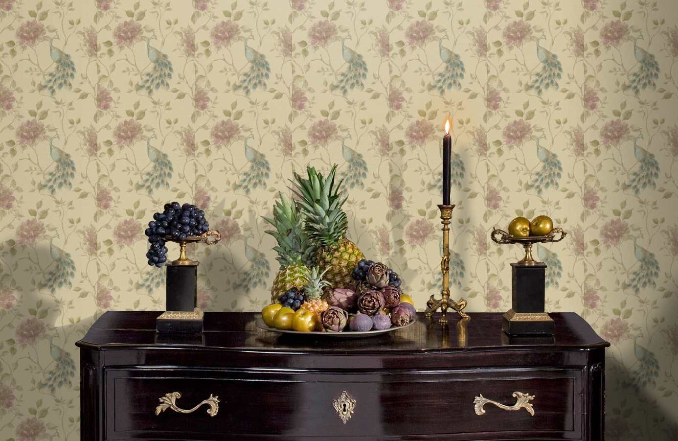 Обои FD21711 фото в интерьере гостиной