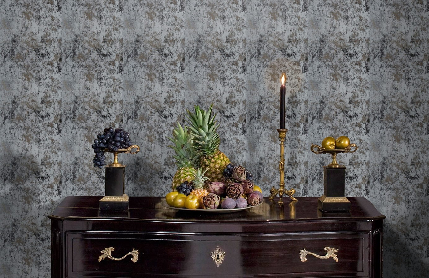 Обои 508-2 фото в интерьере гостиной