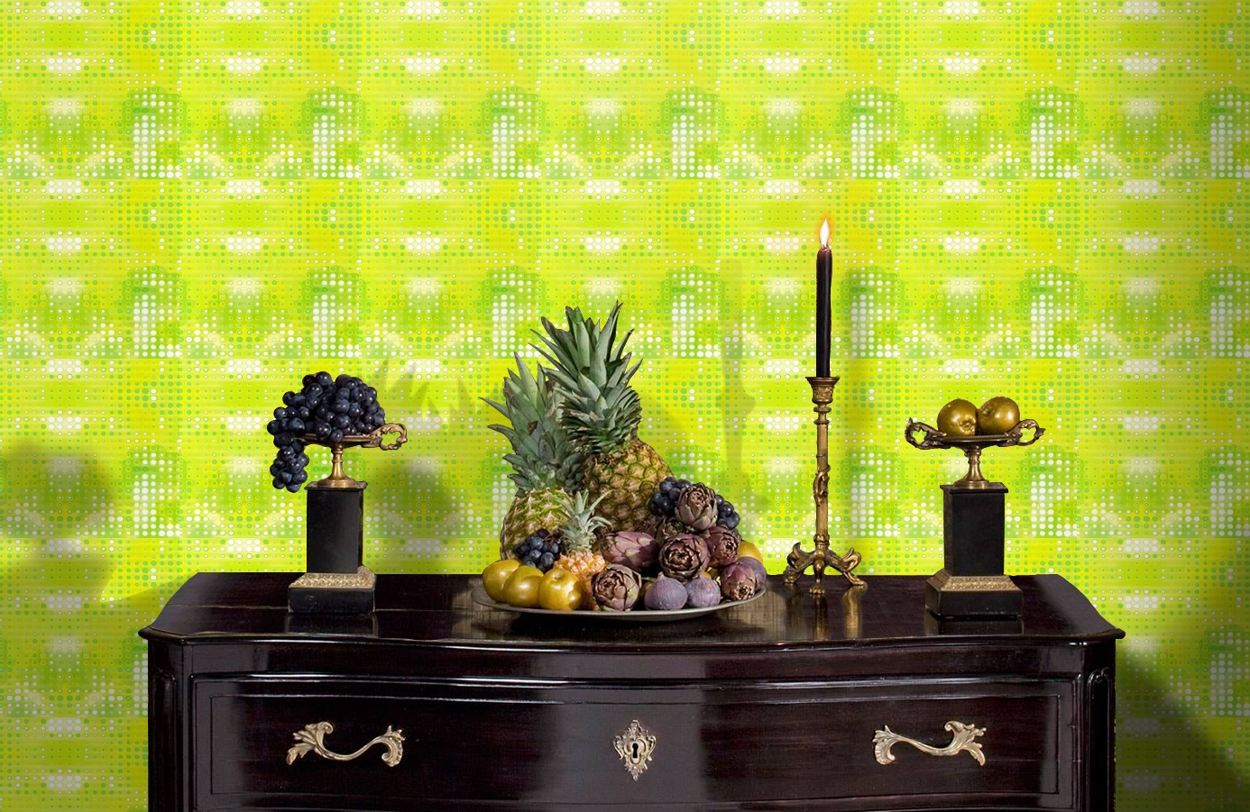 Обои 511-1 фото в интерьере гостиной