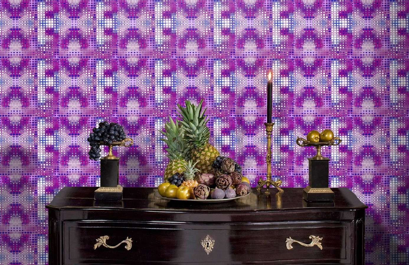 Обои 511-3 фото в интерьере гостиной