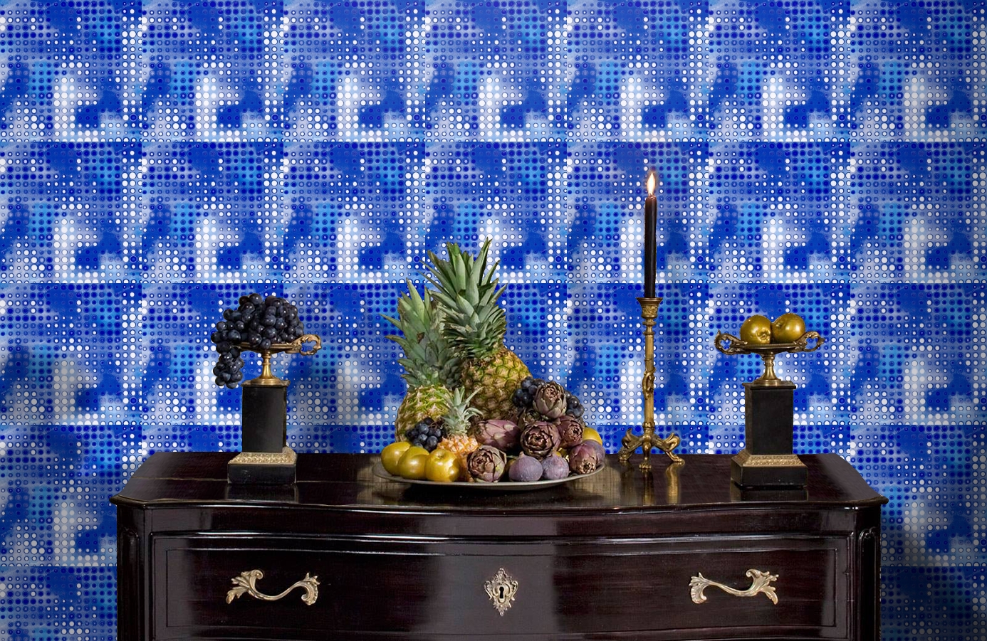 Обои 511-4 фото в интерьере гостиной