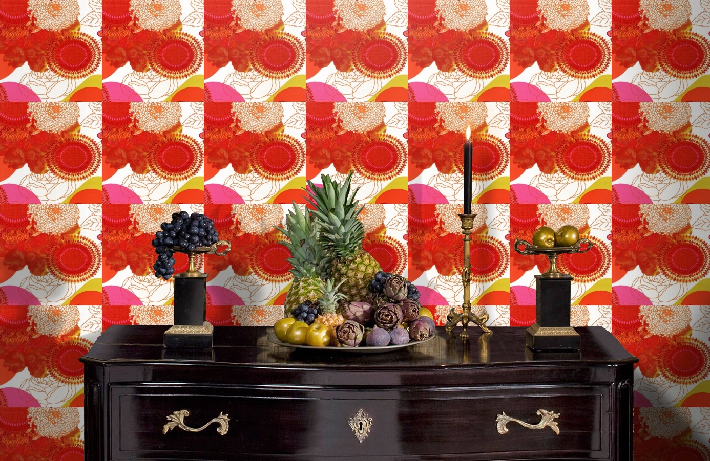 Обои 512-3 фото в интерьере гостиной