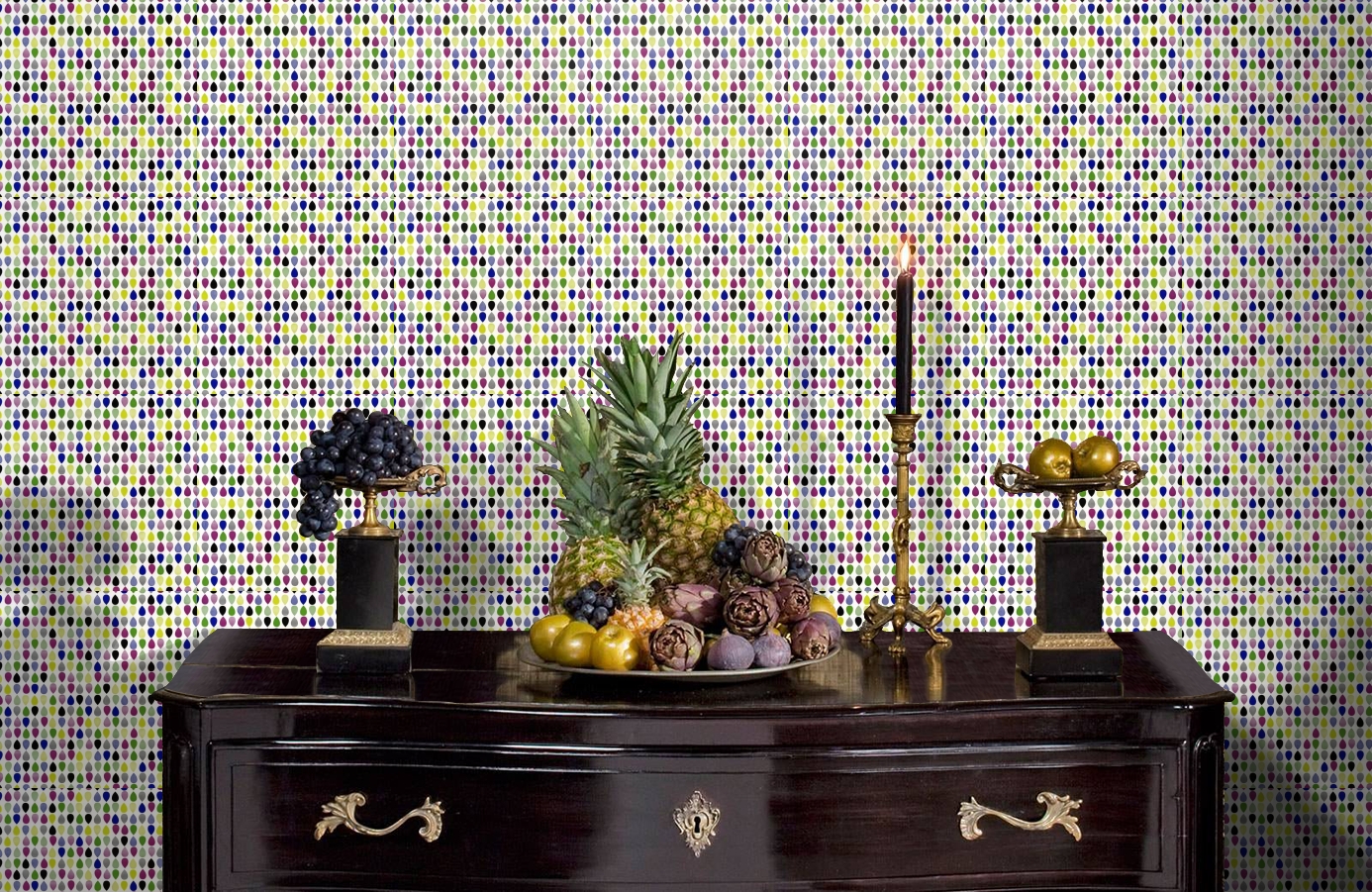 Обои 514-2 фото в интерьере гостиной