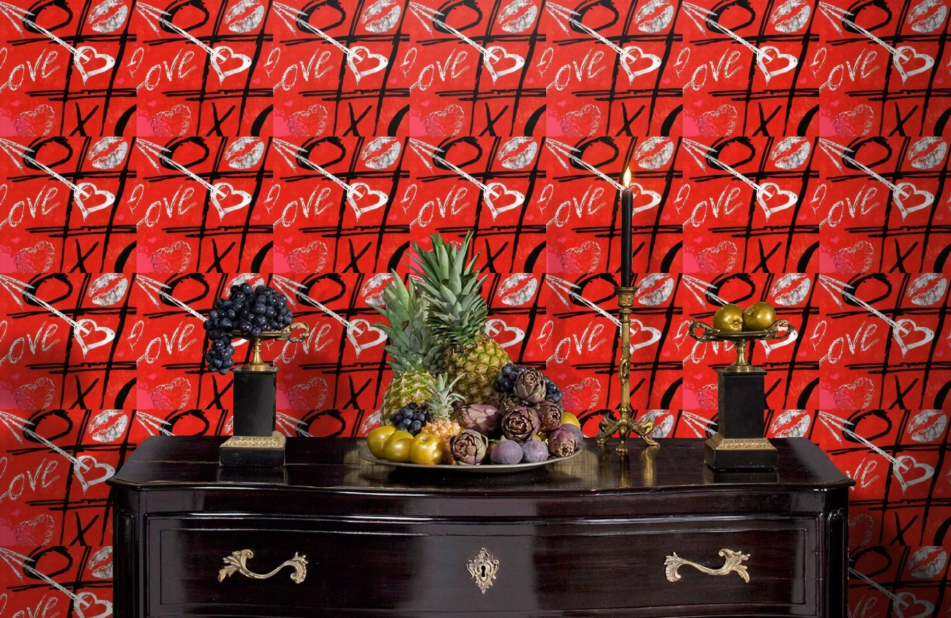 Обои 516-2 фото в интерьере гостиной