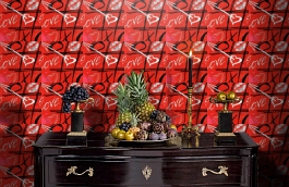 Обои 516-2 фото в интерьере гостиной превью